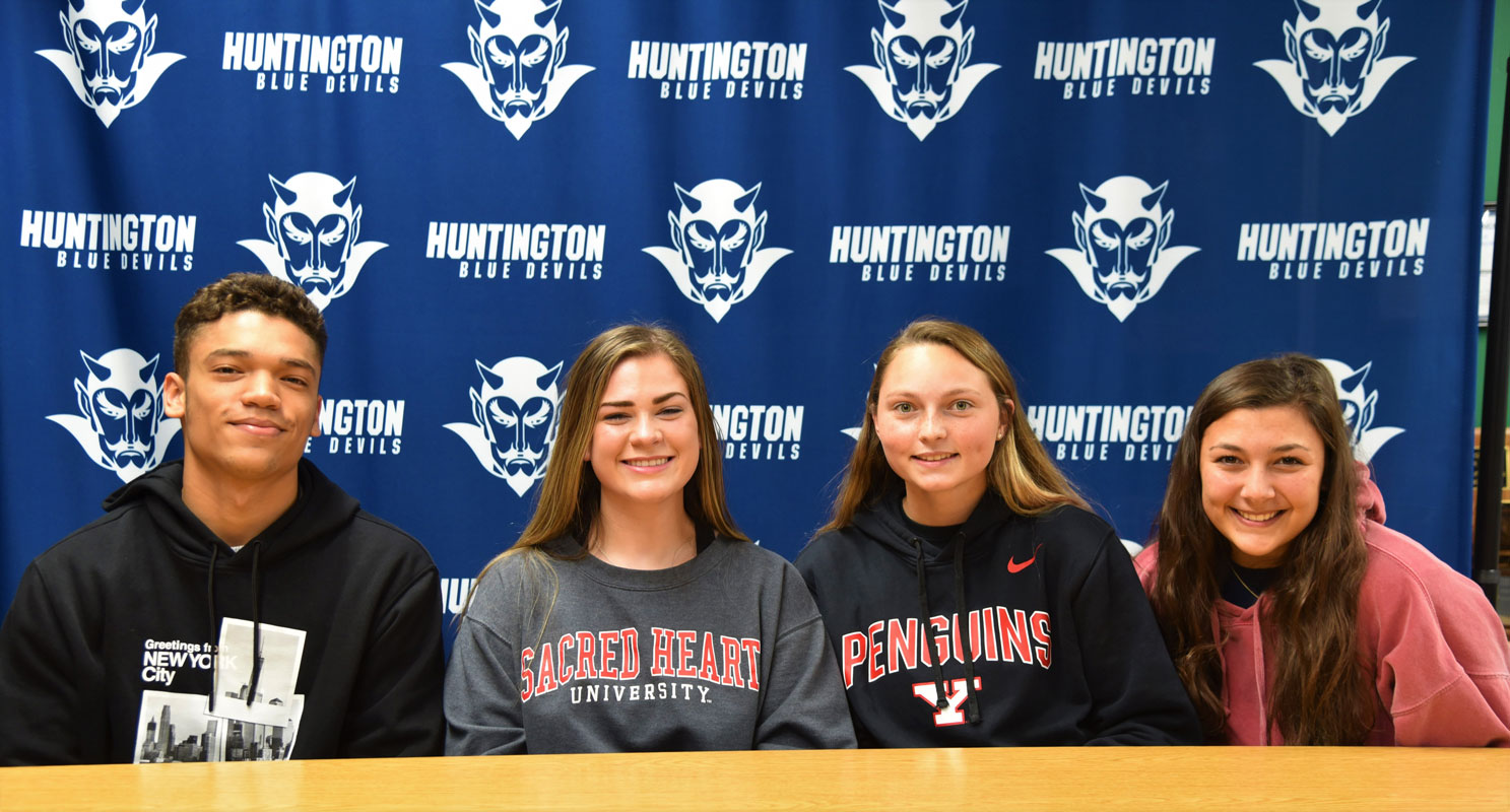 Megan Agrillo (second from left) with her friends, Lex Colato, Caroline Hartough and Lena Annunziata.