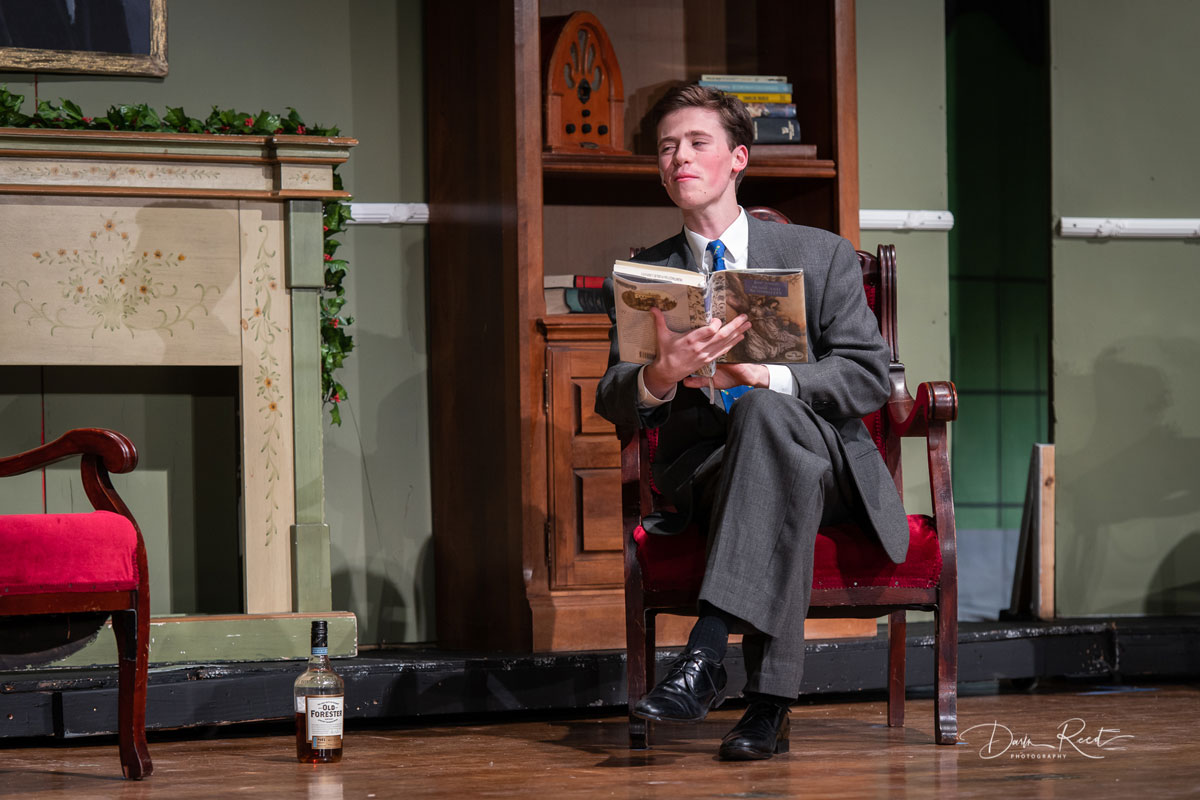 The Huntington drama club's stage crew earned many compliments at last weekend's show. (Darin Reed photo)