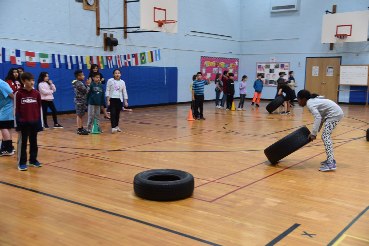 The STEM fourth and fifth graders participated in activity stations related to emergency preparedness