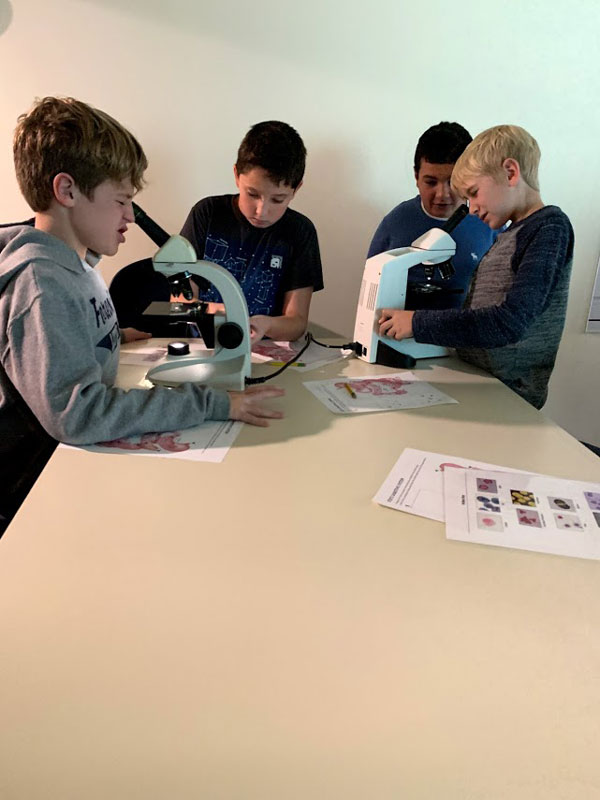 Huntington SEARCH program sixth graders conducted labs at the DNA Learning Center