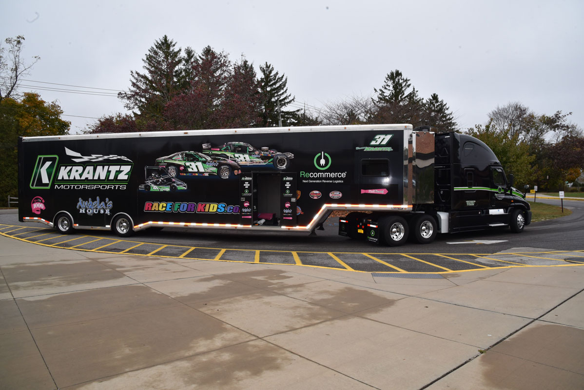 Krantz Motorsports visited with a various of racing cars put on display