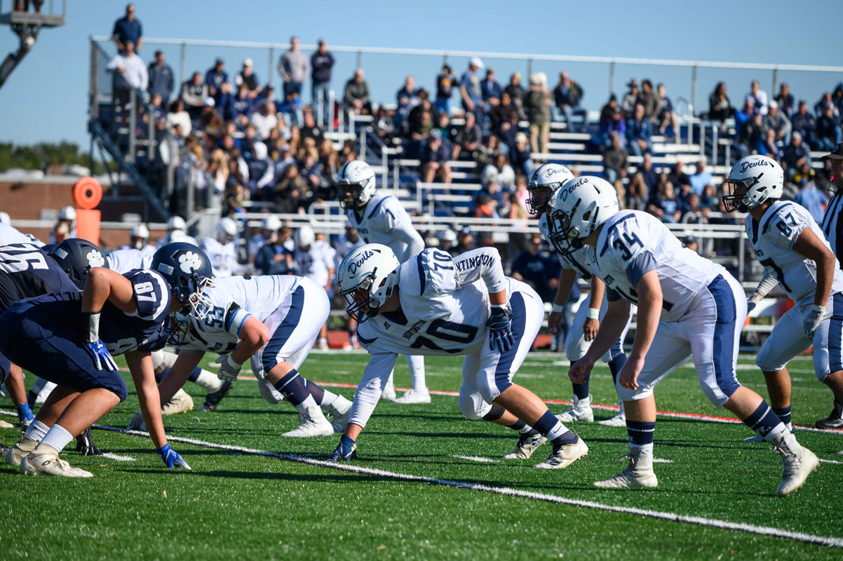 Huntington improved to 4-2 with a 27-0 victory over host Northport last Saturday. (Darin Reed photo.)