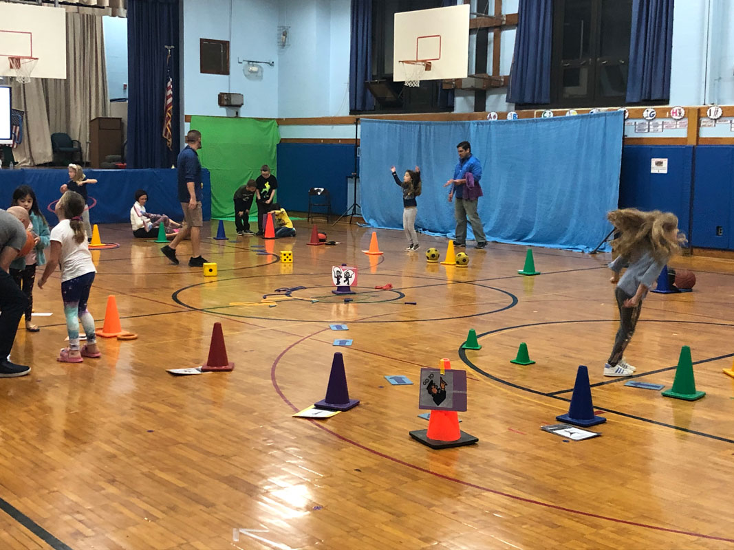 The Southdown gym was hopping with physical activity during the school's Math Night.