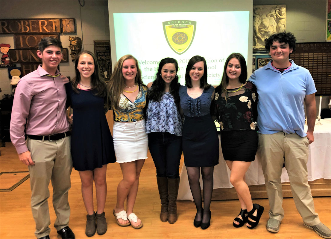 Huntington's Science National Honor Society chapter is led by a dynamic group of students.