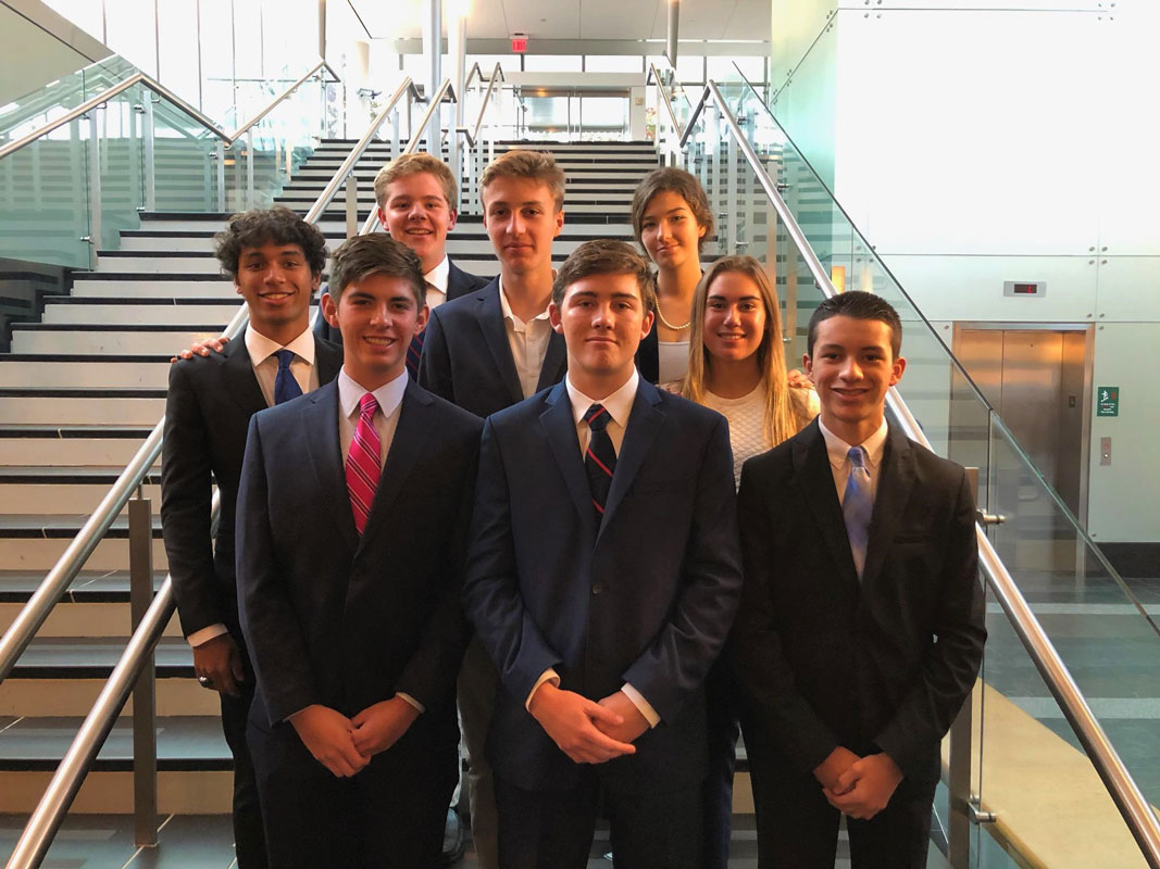 CEO Charles O'Rourke (front row center) and his fellow BioSol VE company executives.
