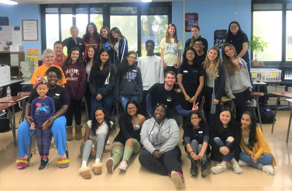 Huntington's A World of Difference club recently came together for a training session.
