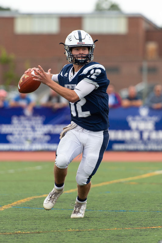 Quarterback Torin Bograd tossed the winning touchdown pass on Saturday. (Darin Reed photo)