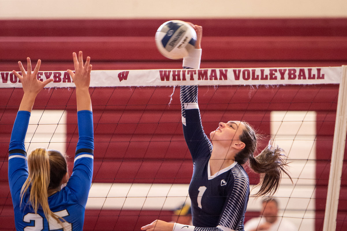 Huntington senior Cat Jamison plays every point hard. (Darin Reed photo.)