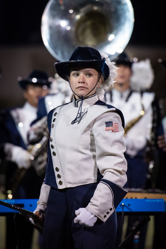 The Blue Devils are one of the top high school marching bands in the United States. (Darin Reed photo)
