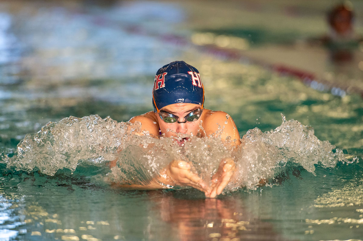  Huntington freshman Kathryn Montefusco is one of Suffolk's top swimmers. (Darin Reed photo)