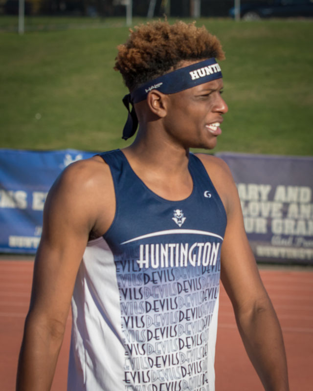 Jaylen Bush is expected to play a major role on the winter and spring track teams. (Mike Connell photo.)