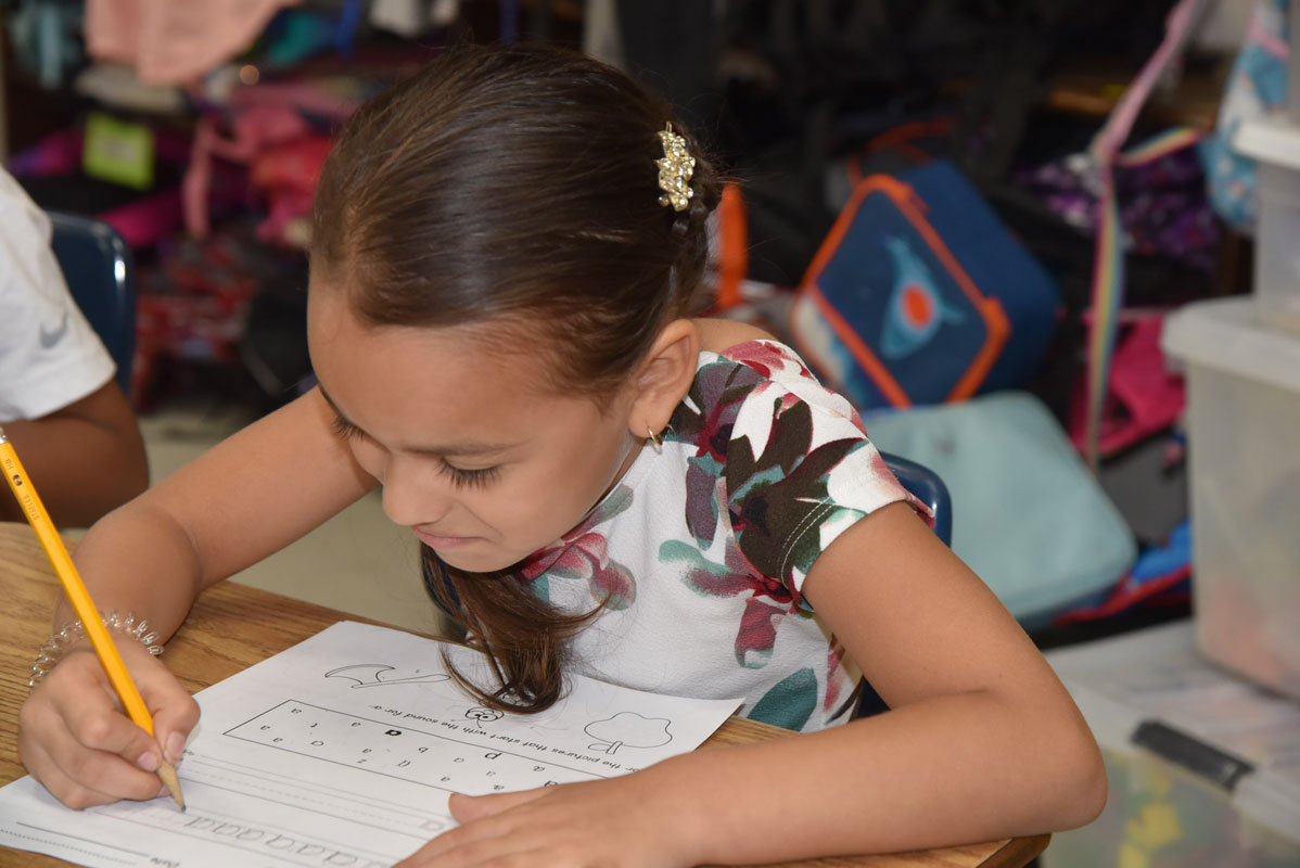 No one can outwork a Washington Primary School student 