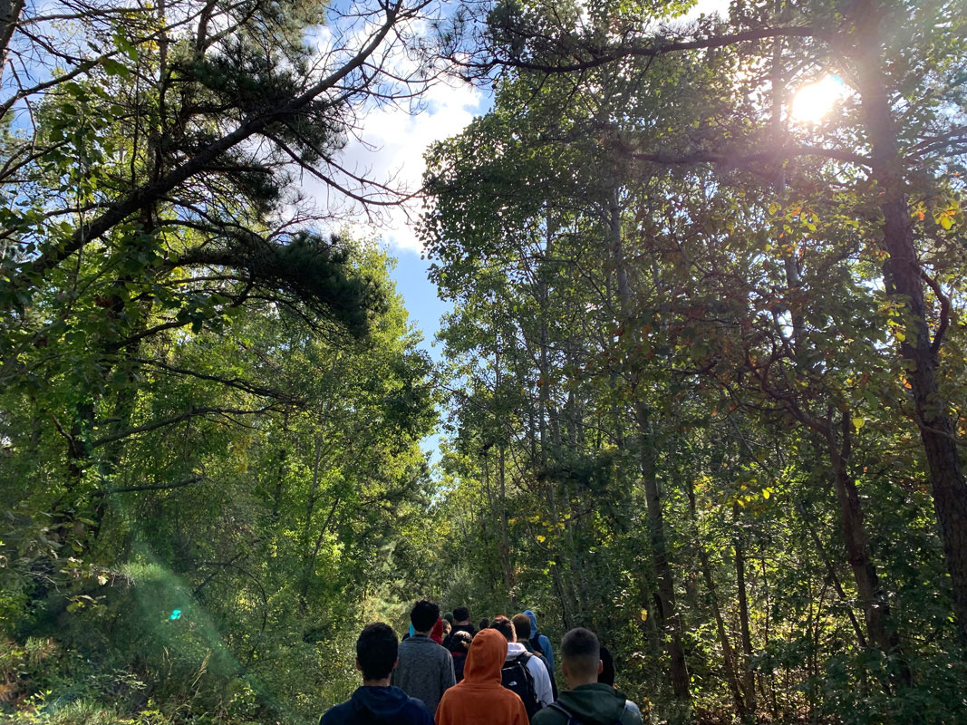 The Oak Brush Plains State Preserve proved to be a fertile study area for the Huntington students 