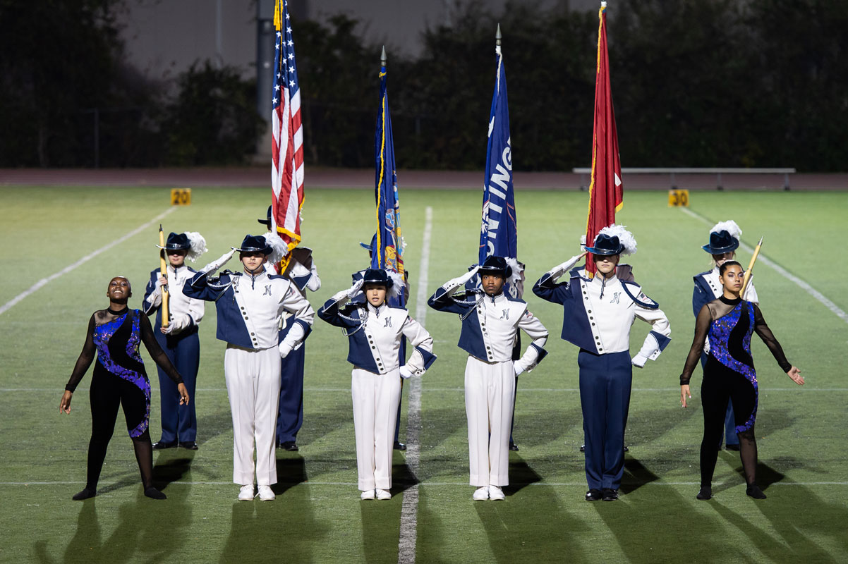 The Blue Devil band is led by an exceptional group of teenagers. (Darin Reed photo.)