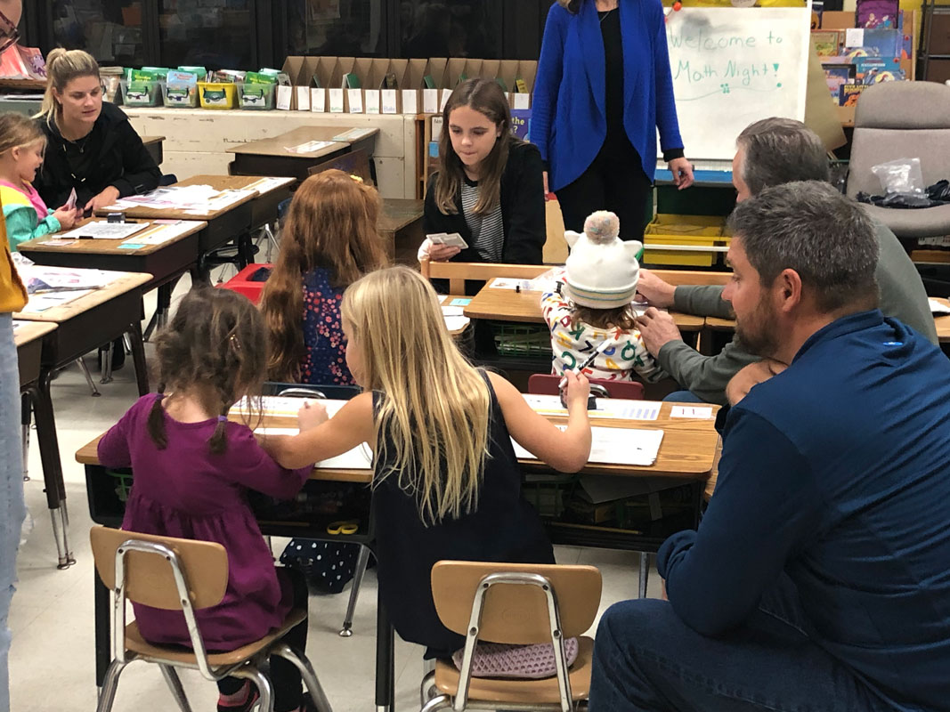 Southdown School's Math Night featured plenty of parents and excited kids 
