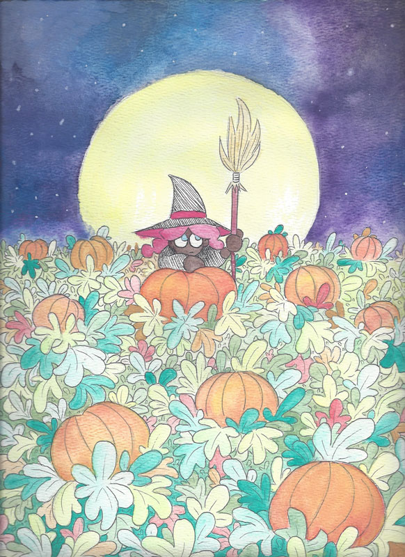 Julia Giles will exhibit this piece at the Nightmare on Main Street exhibit.