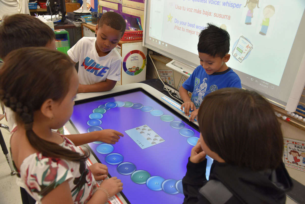 Washington School students are never bored in the classroom 
