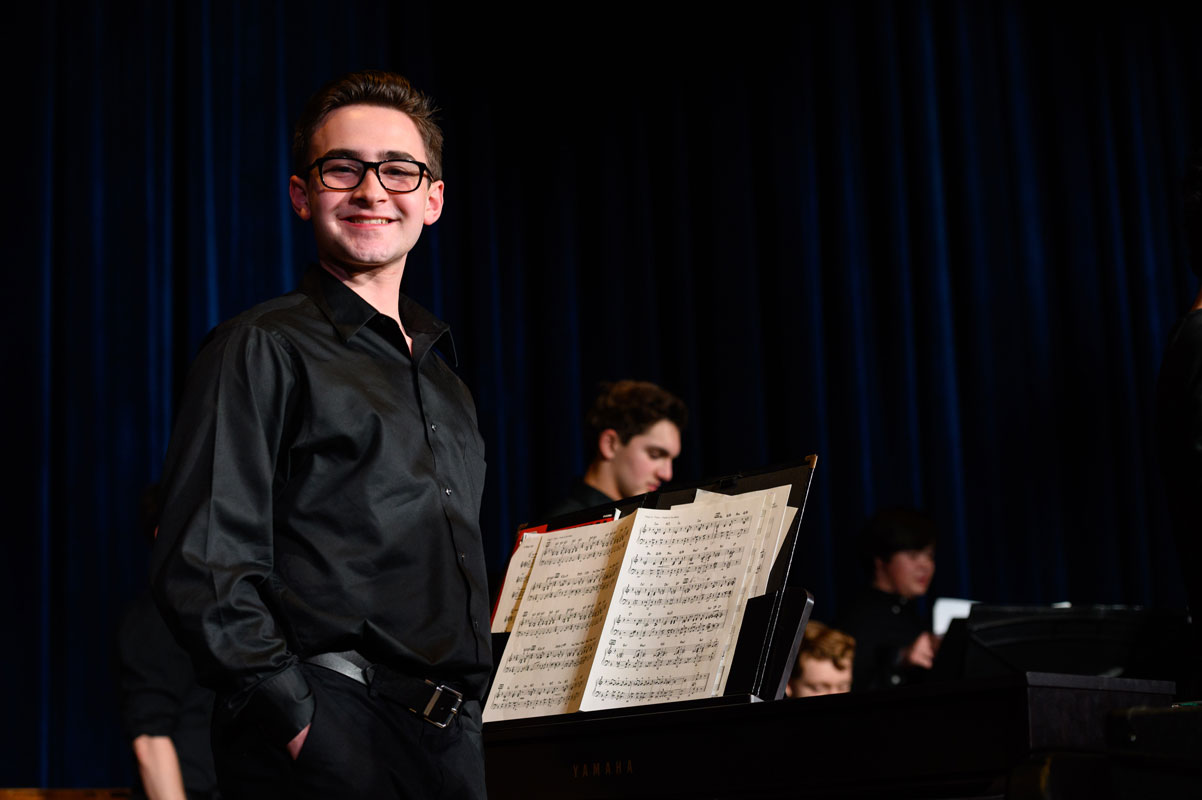 Michael Reed is a remarkable musician and among Huntington's All-County contingent. (Darin Reed photo.)