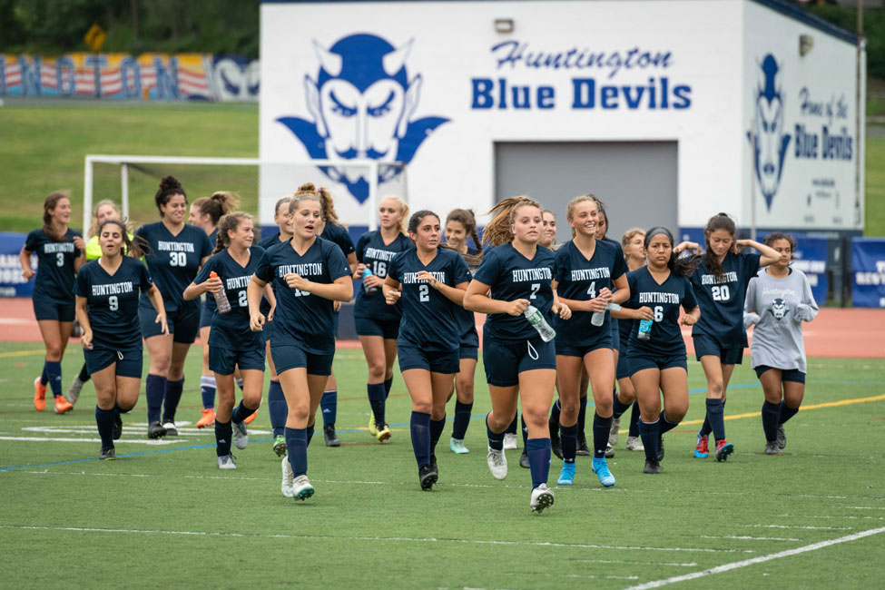 The Huntington girls' soccer team is unbeaten through three games this fall. (Darin Reed photo (2)