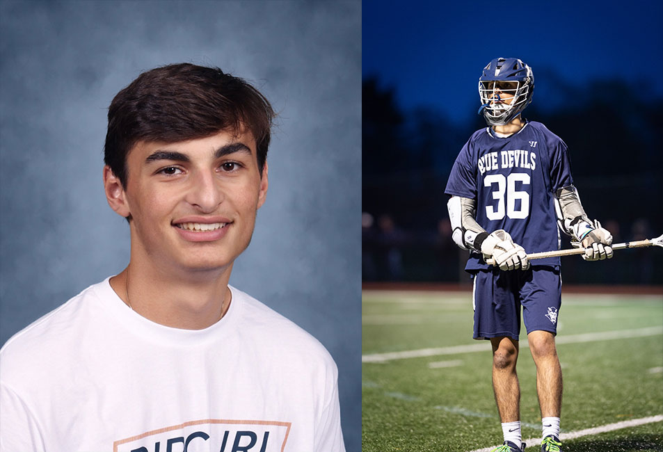 Nick Mattio is a key player on the Blue Devil lacrosse team. (Darin Reed photo.)