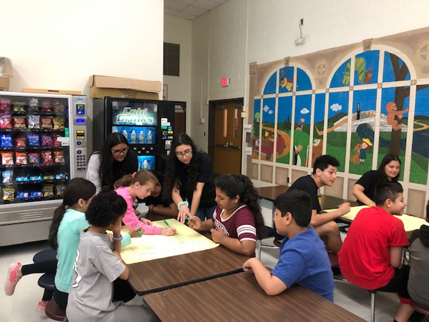 AWOD club members worked with Woodhull students last spring 