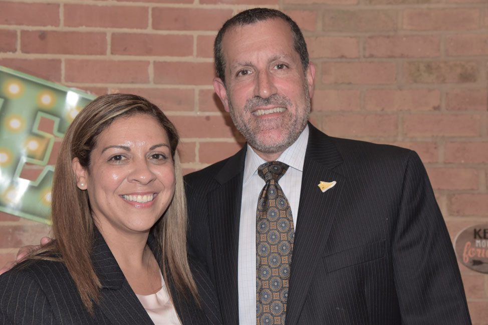 Superintendent Jim Polansky with new Director of Guidance Jeannette Alomia 