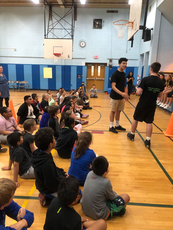 AWOD club members worked with Woodhull students last spring