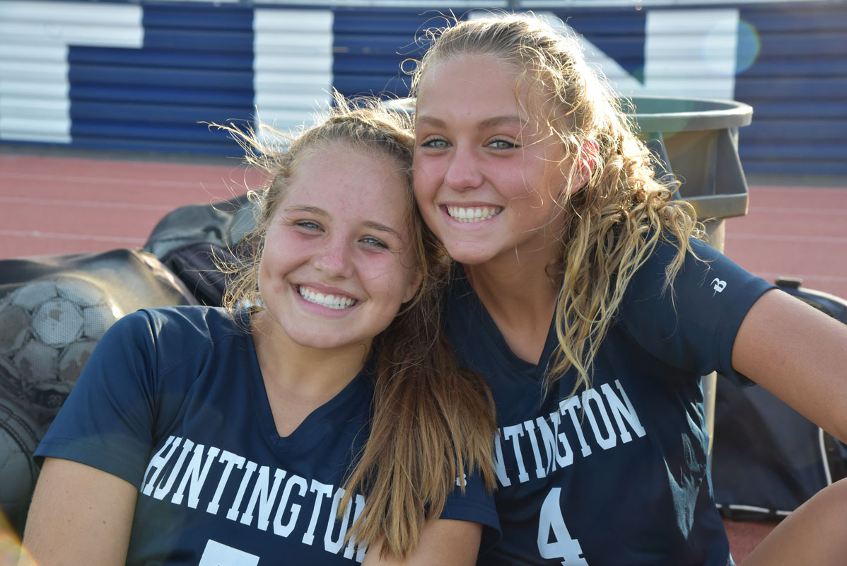 Jordan Forte and Katie Browne are two of Huntington's key players.