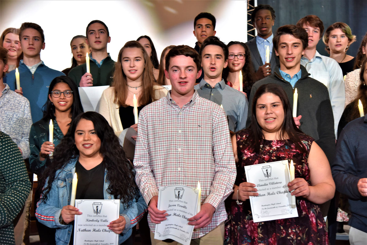 These scholars were among last November's 80 National Honor Society inductees.