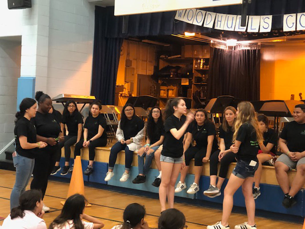 AWOD club members worked with Woodhull students last spring