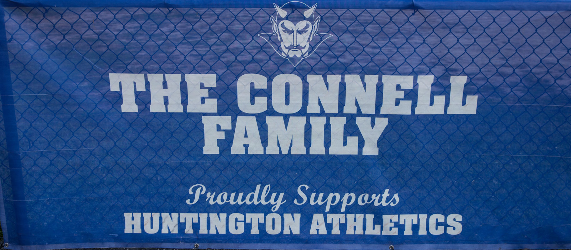 Huntington Booster Club field banners are now available. (Mike Connell photo.)