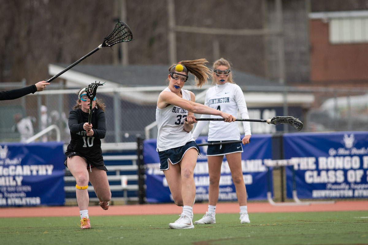 Abby Maichin has scored 150 goals in her first three years on the varsity. (Darin Reed photo.)