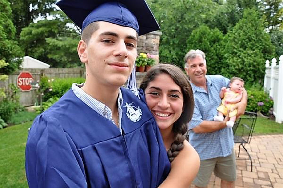 Huntington Class of 2012 alum John Bosco with his sister, Angela.