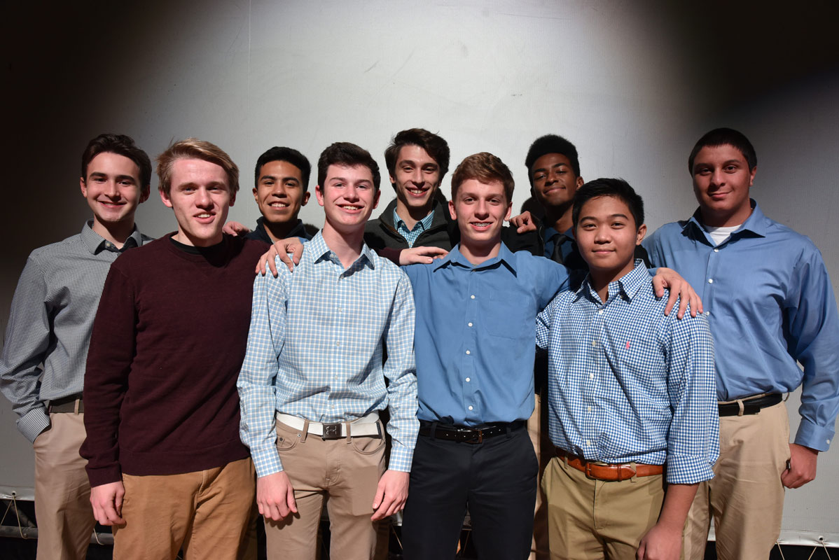 Huntington's National Honor Society chapter inducted 80 new members last November.