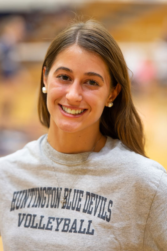 Steli Vlahos is a happy Huntington senior. (Darin Reed photo.)