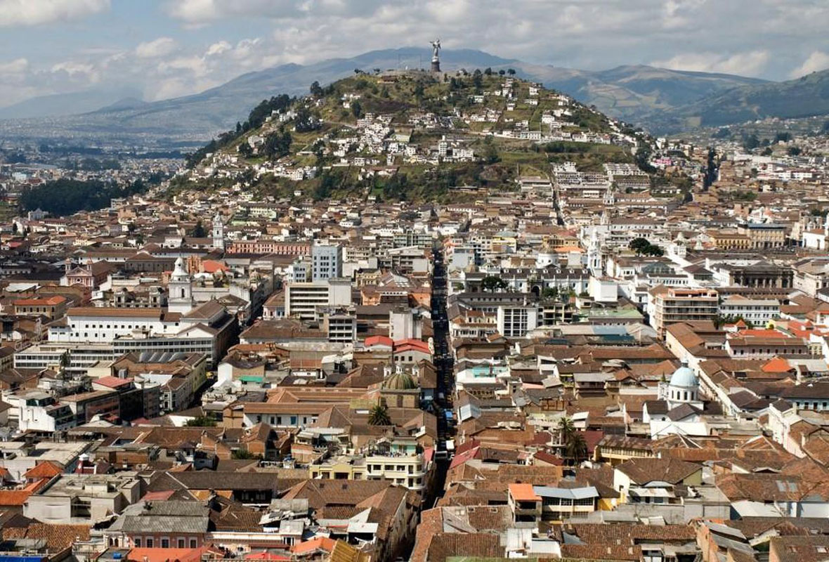 Quito, Ecuador is a beautiful South American city.