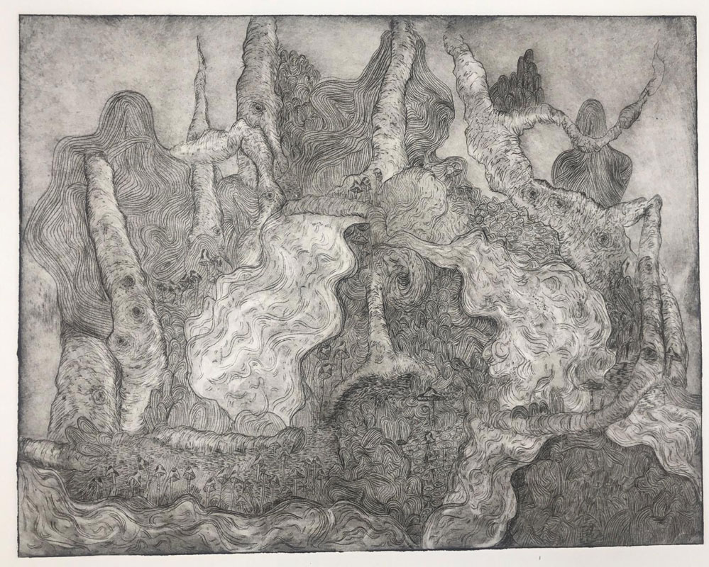 Annika Galvin's artwork titled Barndom has won honors in this year's Long Island's Best Young Artists exhibit.