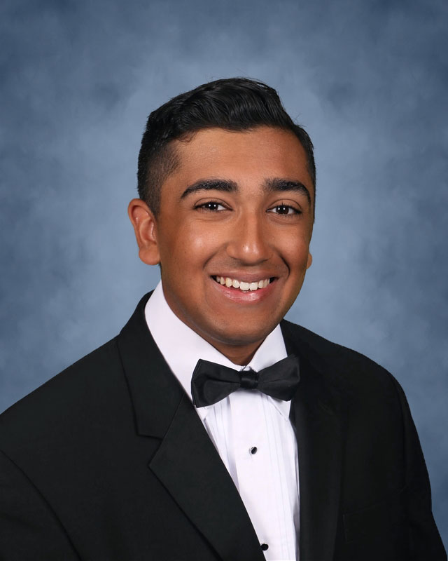 Huntington High School senior Zubair Ali