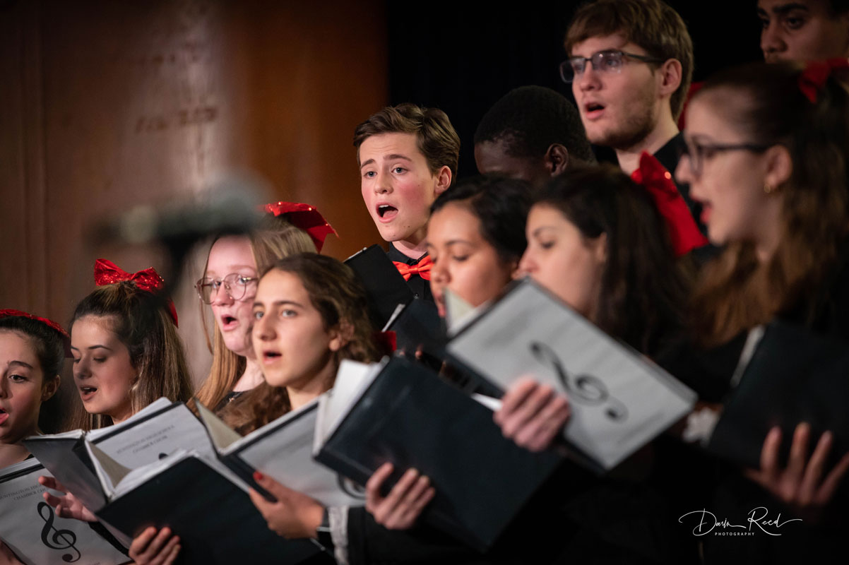 Huntington High School choir members are a remarkable group of vocalists. (Darin Reed photo)