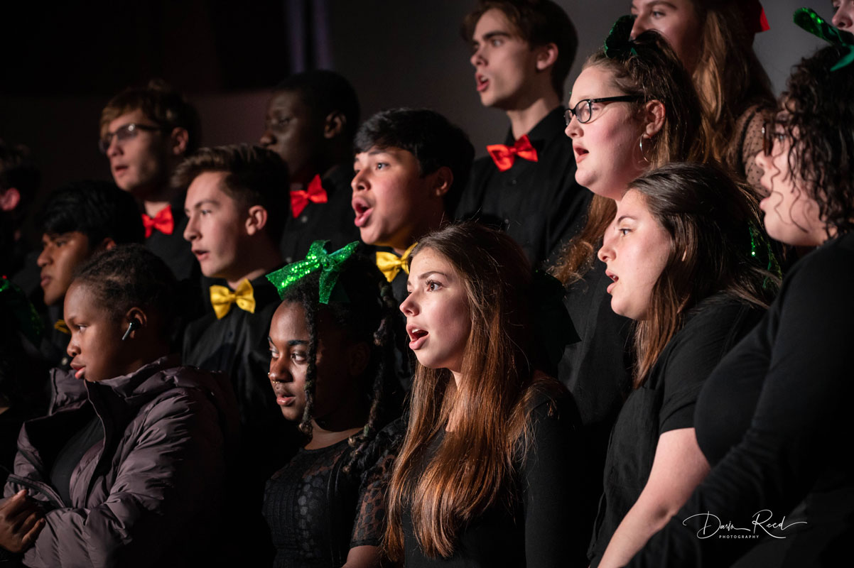 Huntington High School choir members are a remarkable group of vocalists. (Darin Reed photo)