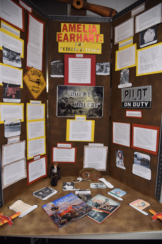 Teddi Carnesi's individual exhibit captured first place honors in the history competition.