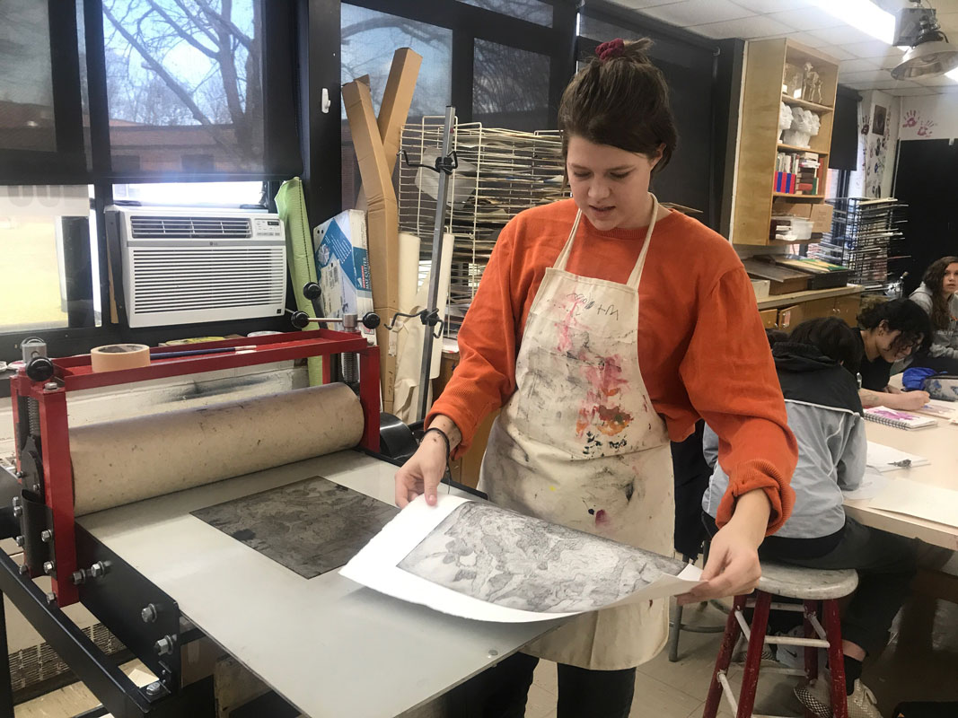 Freshman Annika Galvin is one of Long Island's top young artists.
