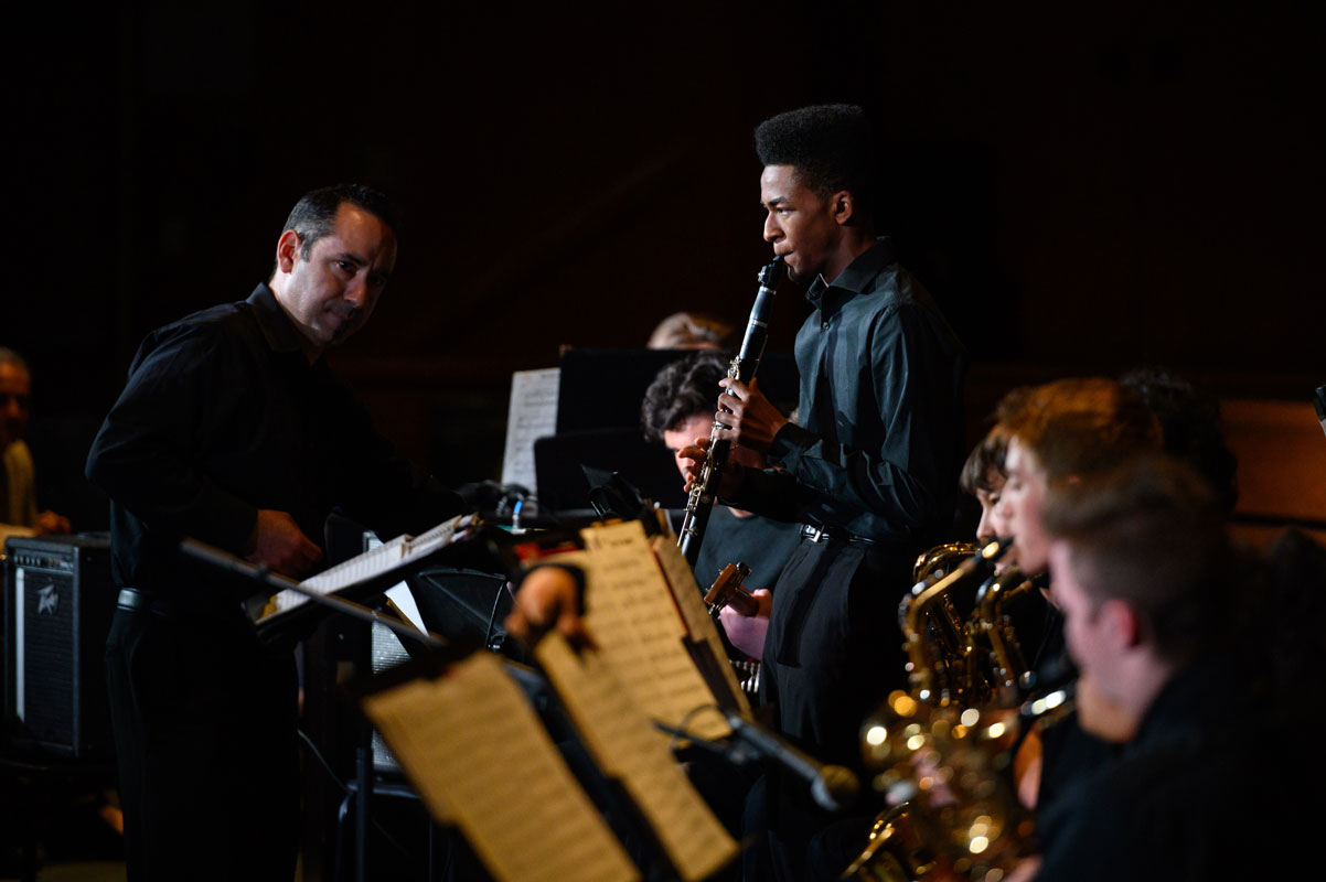 Huntington senior Neil Jean-Baptiste is a splendid musician. (Darin Reed photo)