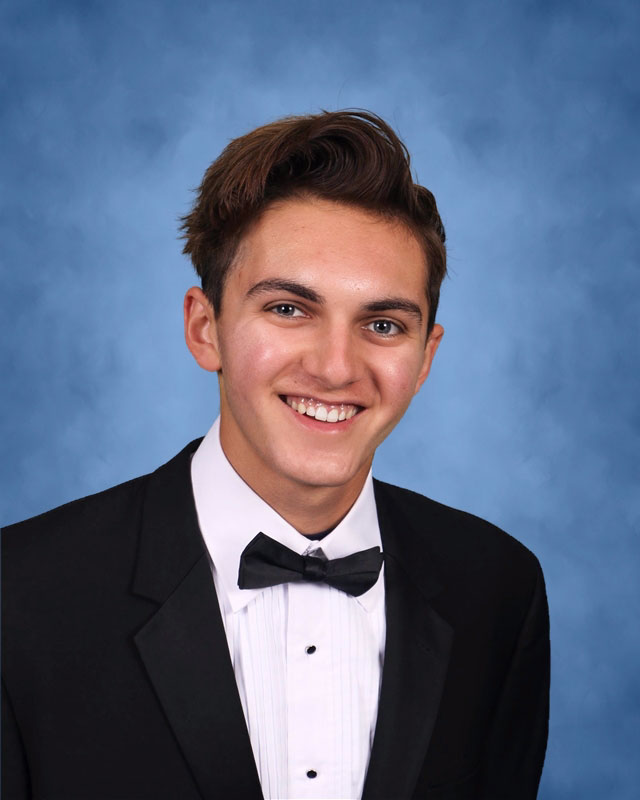 Emerson Forbes garnered the Associated Teacher of Huntington's annual senior scholarship.