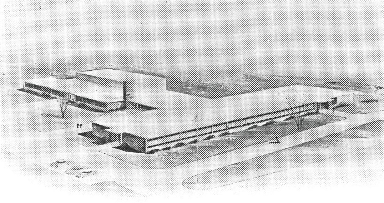 The original architect's design for Washington, Flower Hill and Southdown schools.