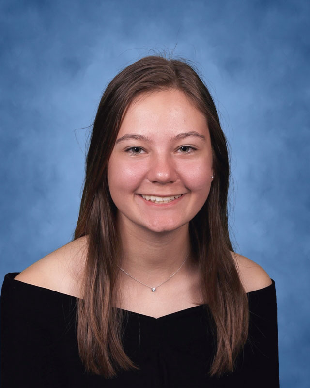  Huntington's Karley Mathews plans to study at Siena College. 