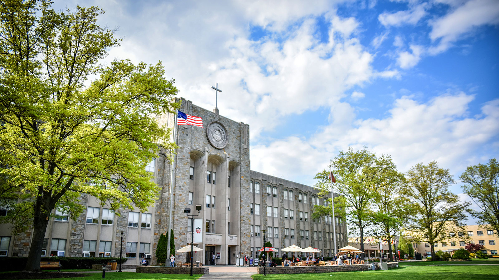 St. John's University is located on Queens, New York.