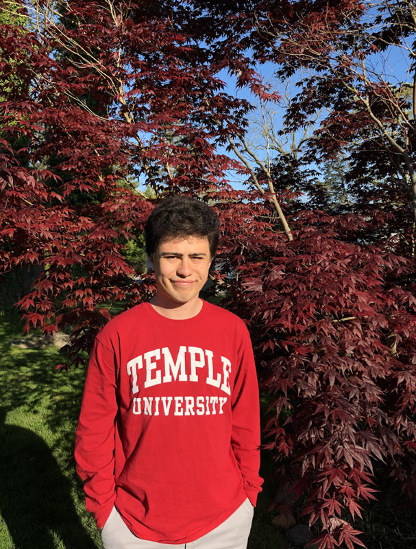 Lucas Kelly plans to study political science at Temple University in Philadelphia.