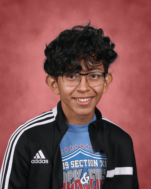 Huntington High School senior Carlos Martinez