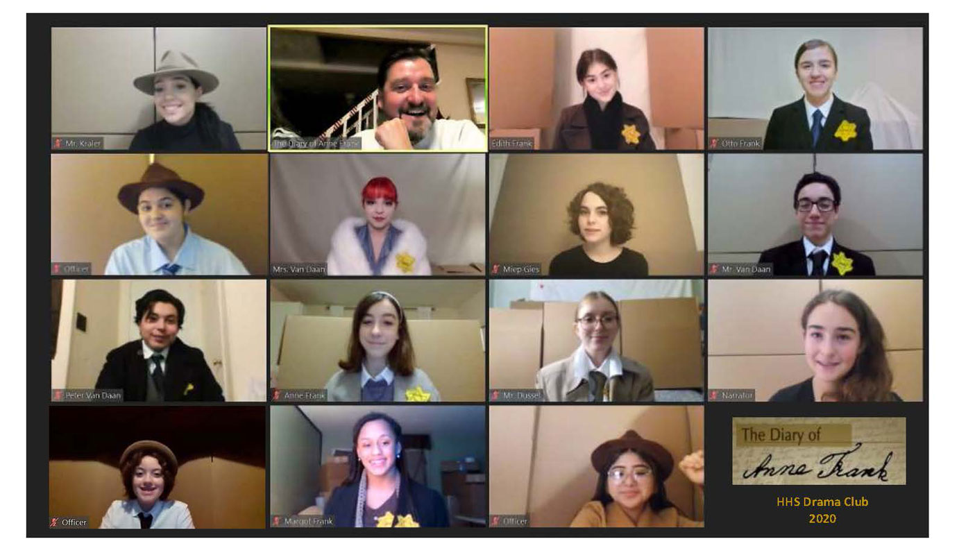 The Huntington drama club will present The Diary of Anne Frank virtually.